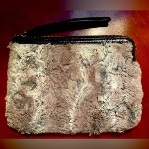 Patricia Nash Leather and Fur Wristlet